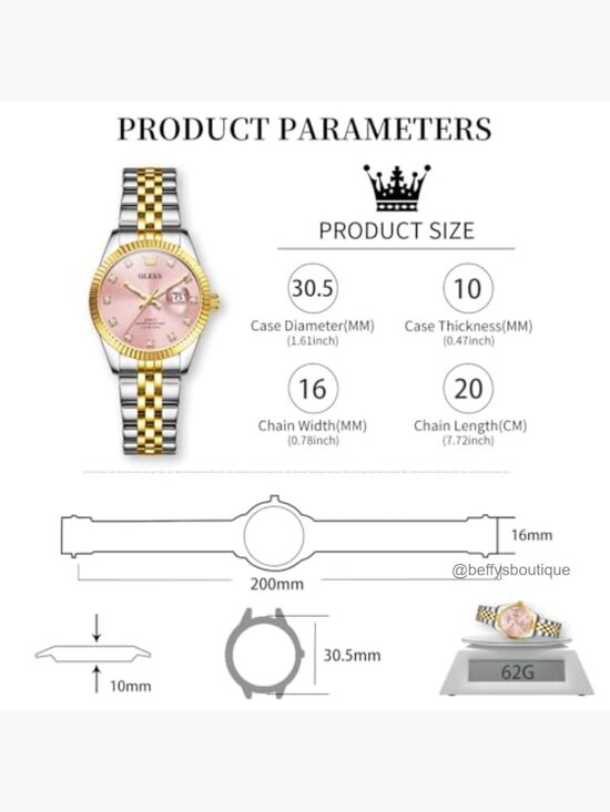 Elegant Stainless Steel Quartz Watch with Calendar Water Resistant main image 2